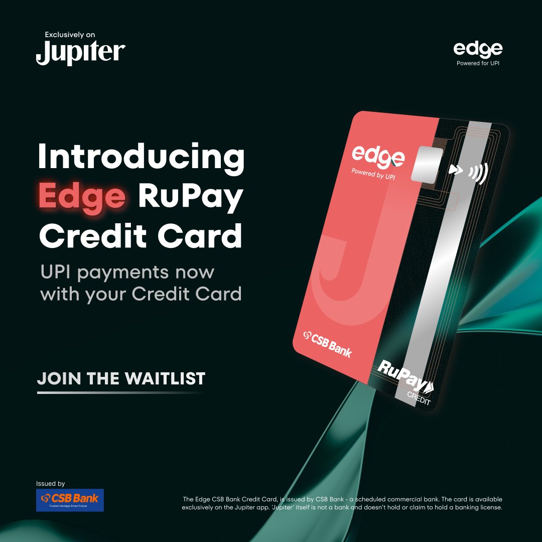 Jupiter CSB Edge + RuPay Credit Card